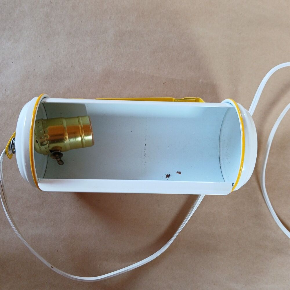 Vintage 1970s Underwriter Laboratories Inc P-8660 Hanging Light Fixture White - Picture 6 of 8
